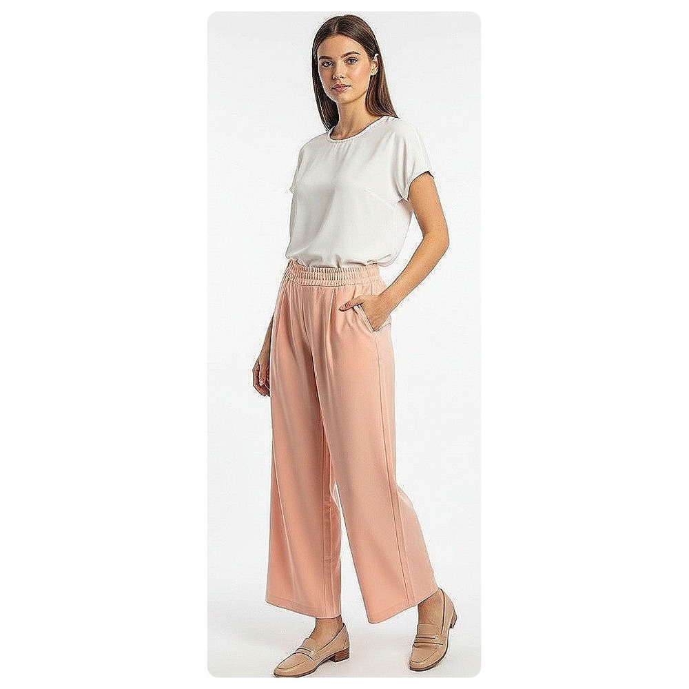 NWT Torrid Wide Leg Pant Pleated Front Elastic Waist Zip Button Fly 16R